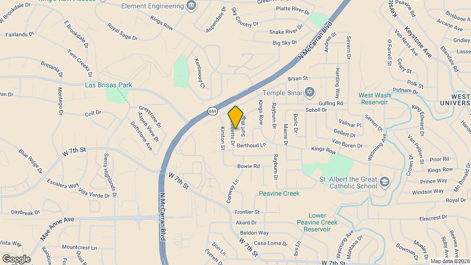 1400 Ebbetts Dr Map and Location Details