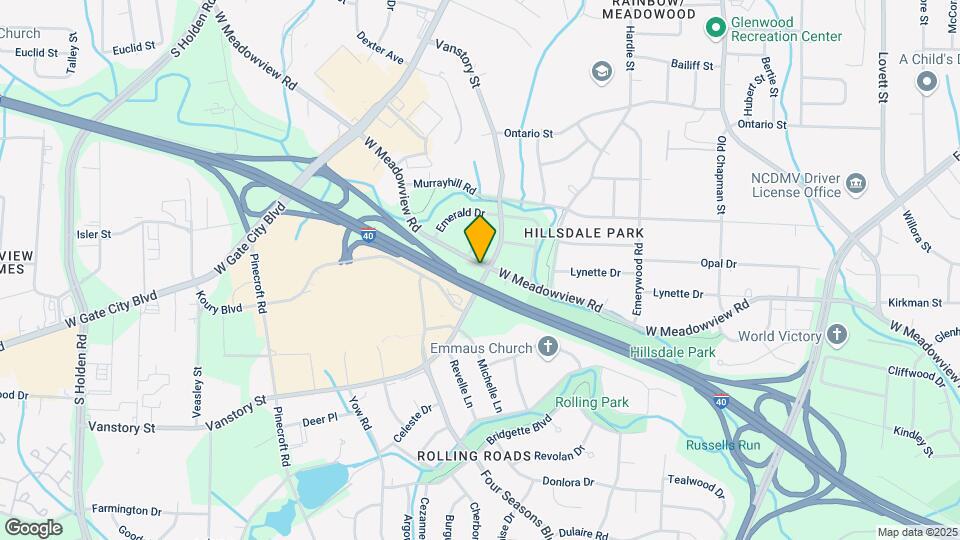 1801 W Meadowview Rd Map and Location Details