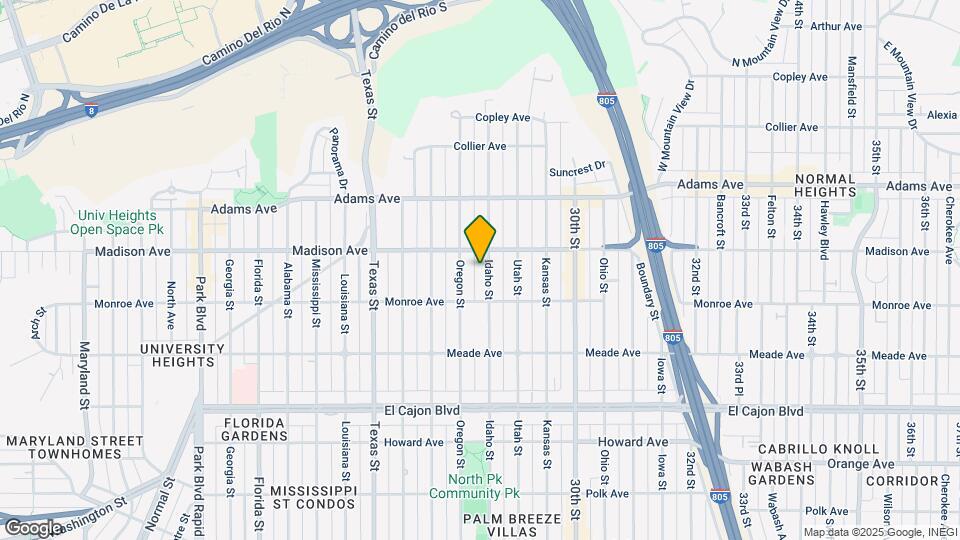 4560 Idaho St Map and Location Details