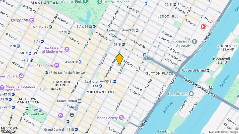 164 E 56th St Map and Location Details