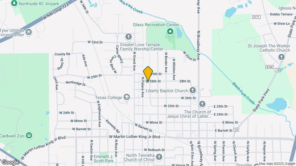 2622 N Tenneha Ave Map and Location Details