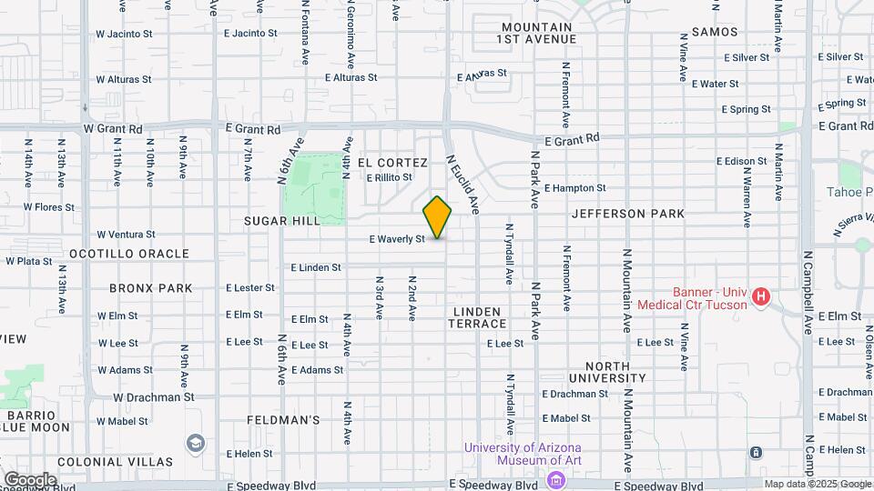 636 E Waverly St Map and Location Details