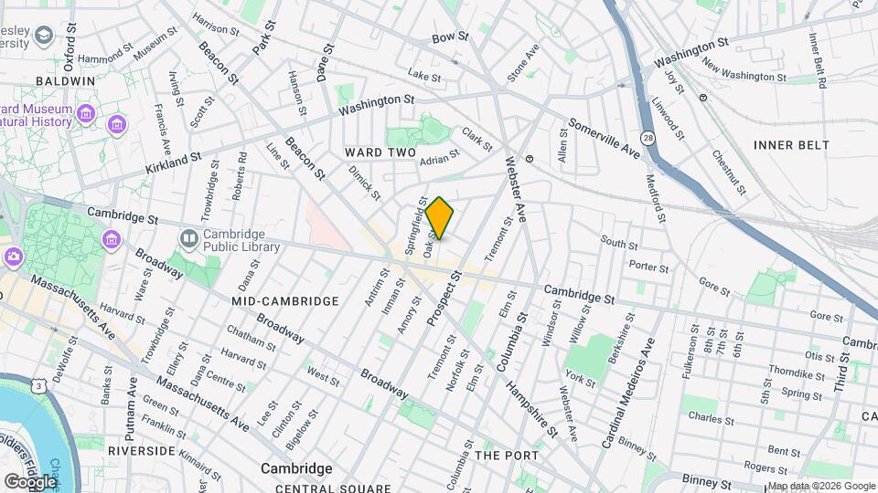 21 Oakland St, Unit 2 Map and Location Details