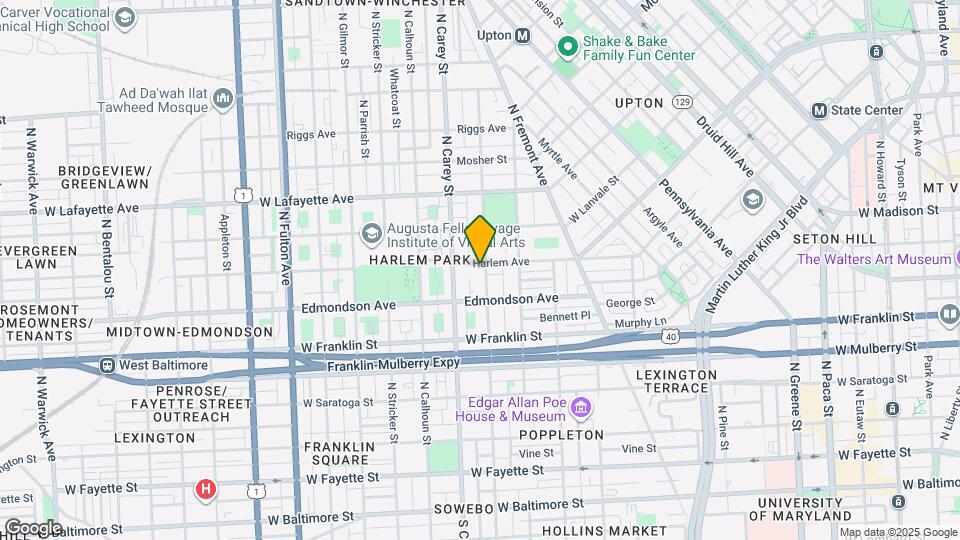 636 N Carrollton Ave, Unit A Map and Location Details