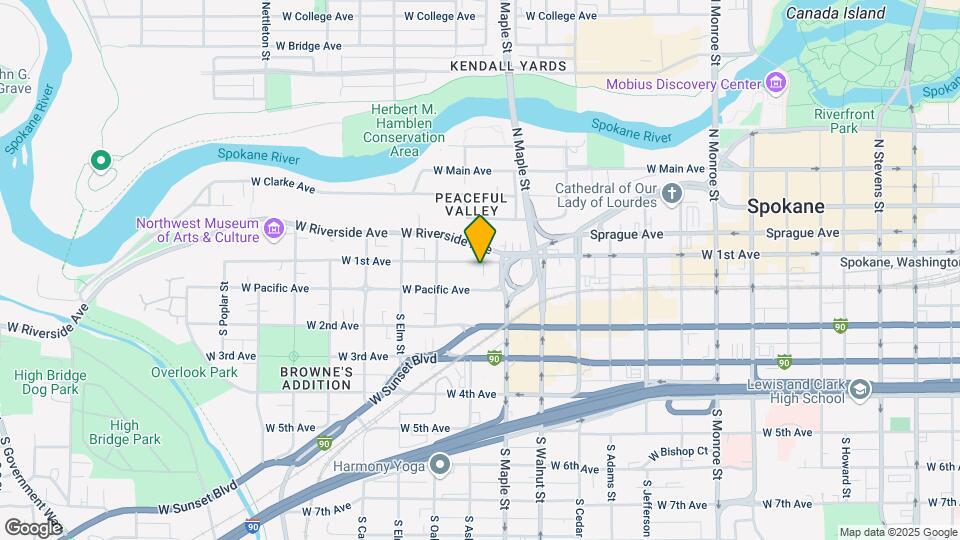 1623 W 1st Ave Map and Location Details
