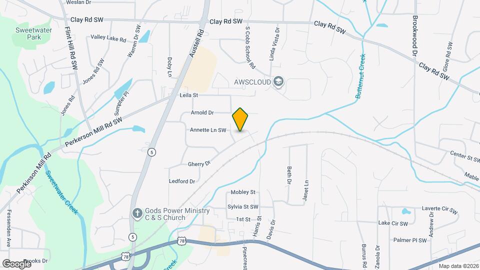 1860 Gherry Dr Map and Location Details