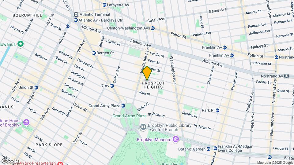 257 Prospect Pl Map and Location Details