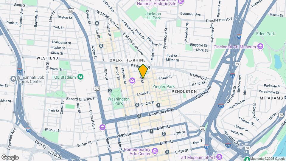 1346 Walnut St Map and Location Details