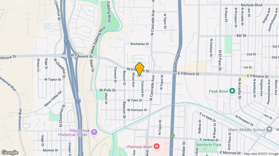 2900 N Concord St Mapa y Detalles de la Ubicación
