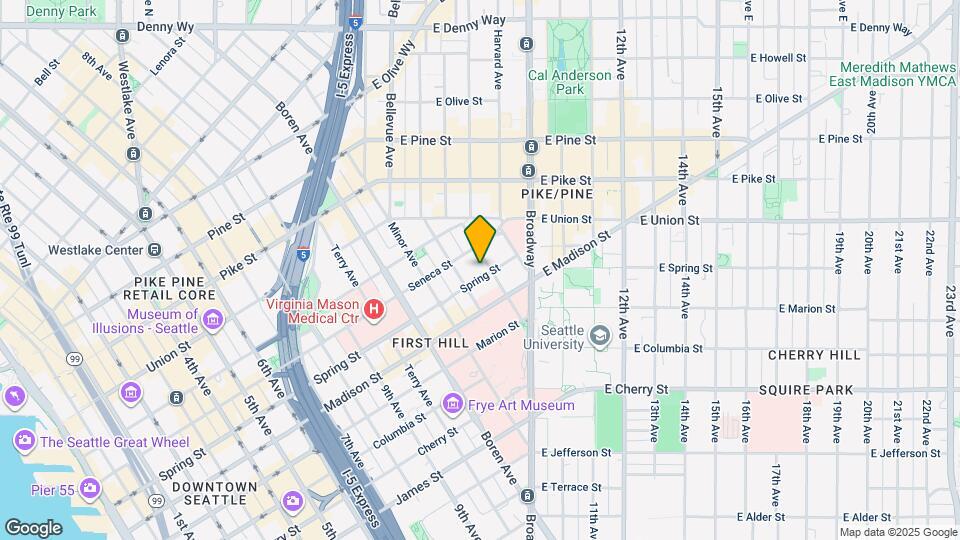 1314 Spring St Map and Location Details