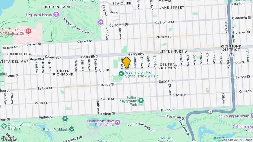 3819 Anza St Mapa y Detalles de la Ubicación