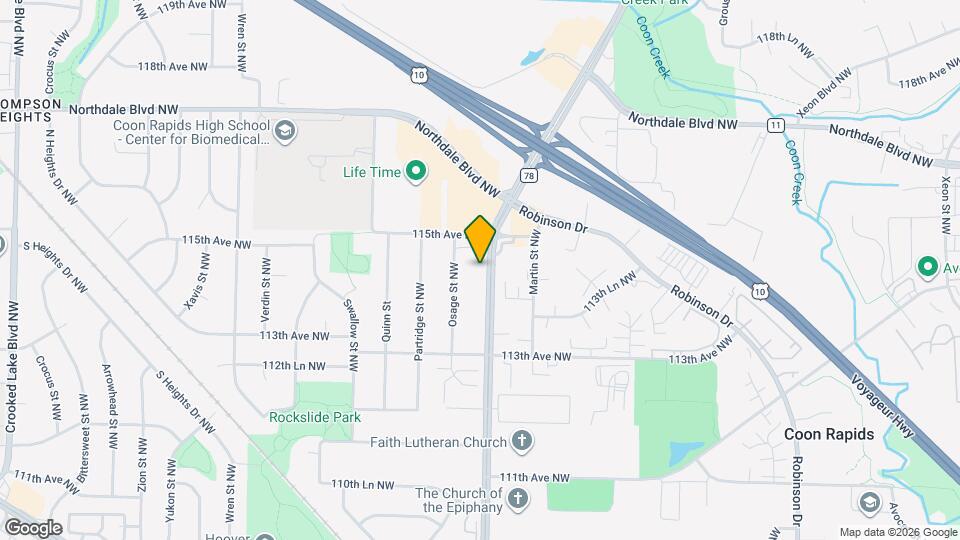 11424 Hanson Blvd NW Map and Location Details