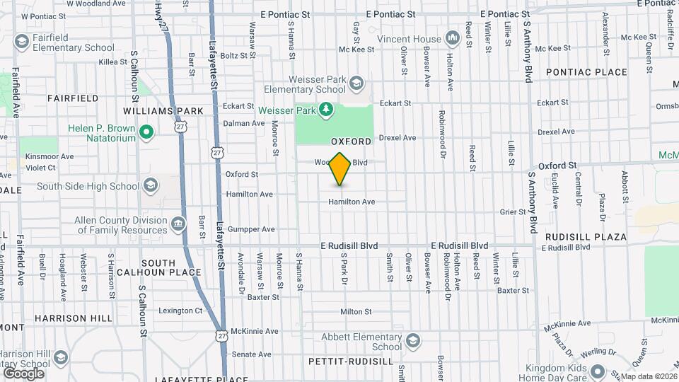 3526 S Park Dr Map and Location Details