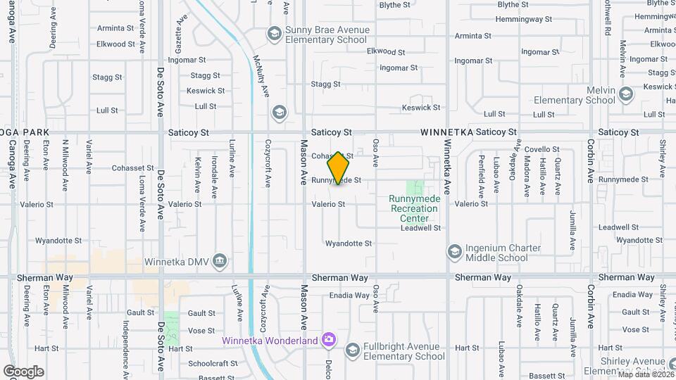 7414 Delco Ave Map and Location Details