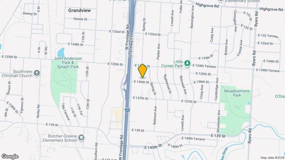 5940 E 136th St Map and Location Details