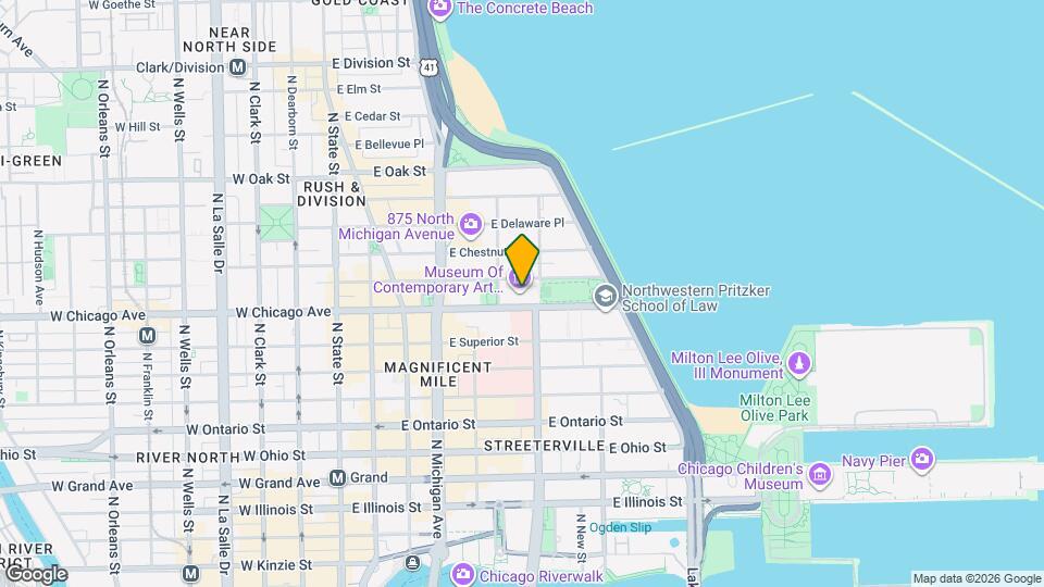 208 E Chestnut St Map and Location Details