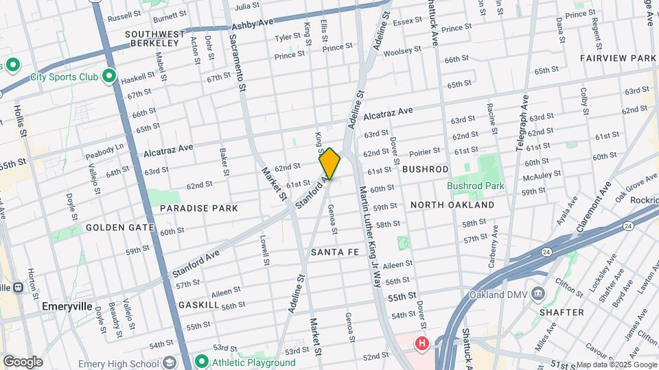 6056 Adeline St Map and Location Details