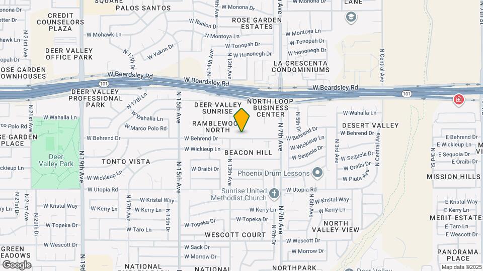 1102 W Behrend Dr Map and Location Details