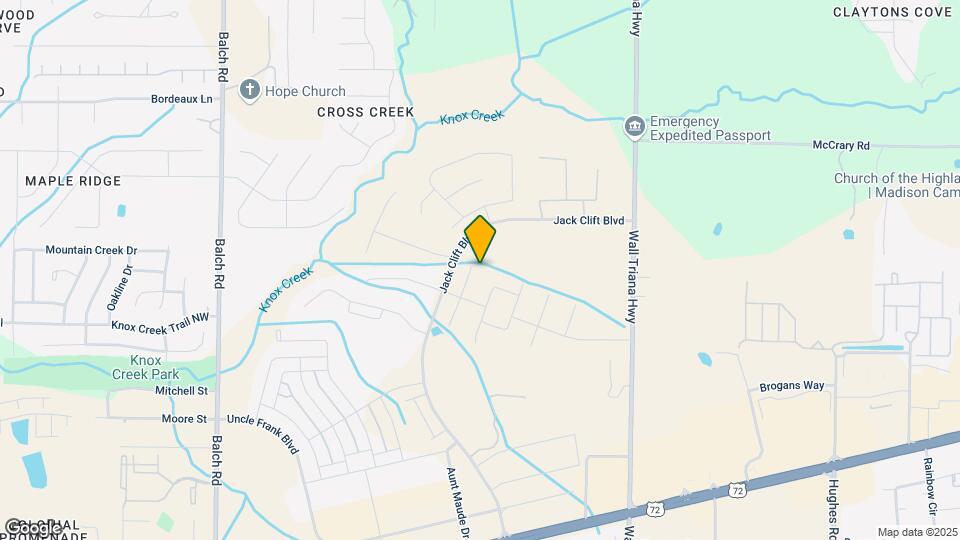 225 John Clift Cir Map and Location Details