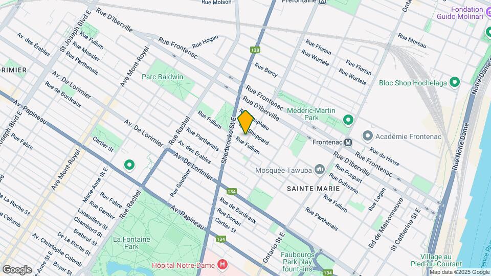2311 Hochelaga Map and Location Details