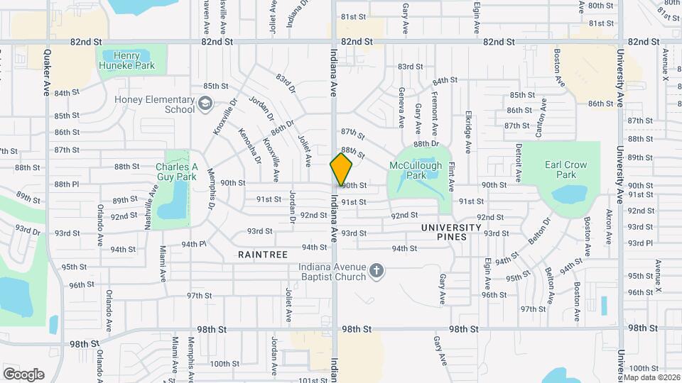 9001 Indiana Ave Map and Location Details