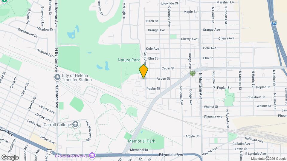 2076 Gold Ave Map and Location Details