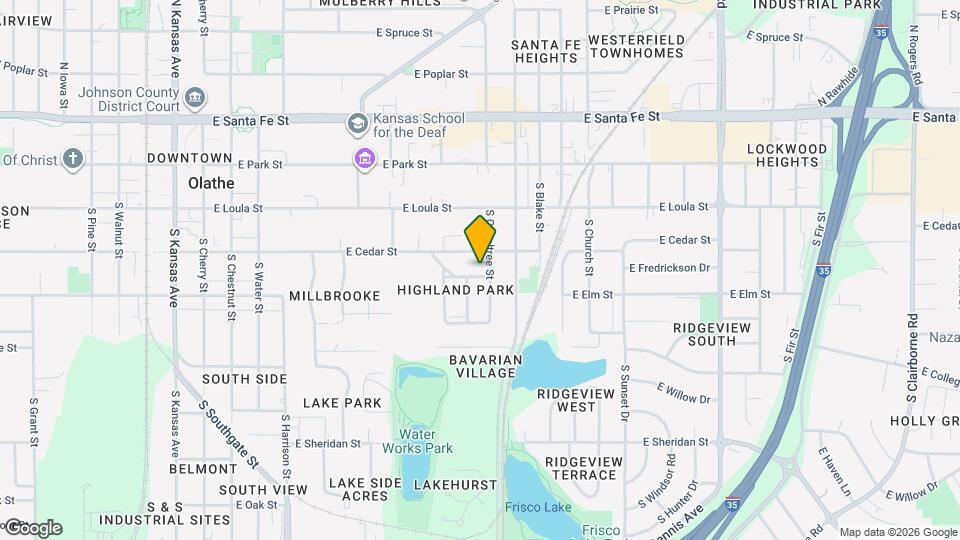 606 E Glendale St Map and Location Details