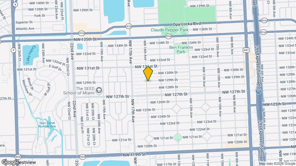 12885 NW 16th Ave Map and Location Details