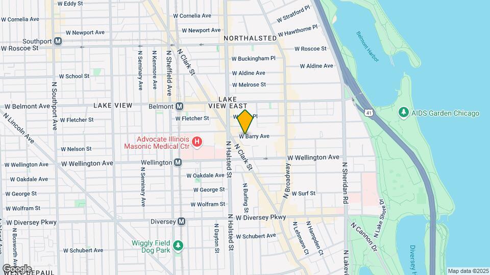 727 W Barry Ave, Unit #1A Map and Location Details