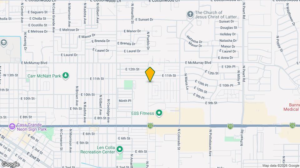 1020 N Pueblo Dr, Unit 1020 Map and Location Details