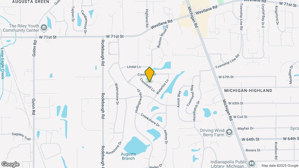 6647 Crestwell Ln Map and Location Details