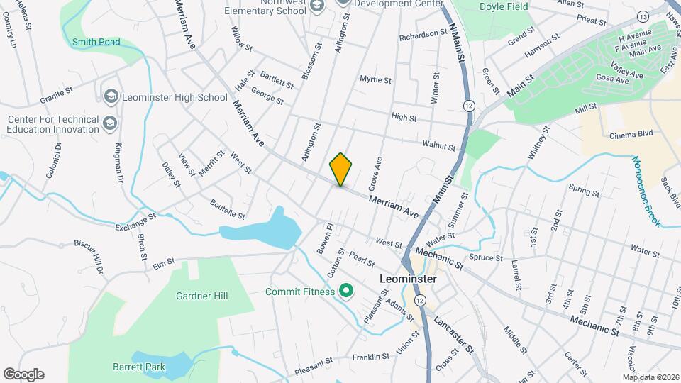 134 Merriam Ave Map and Location Details