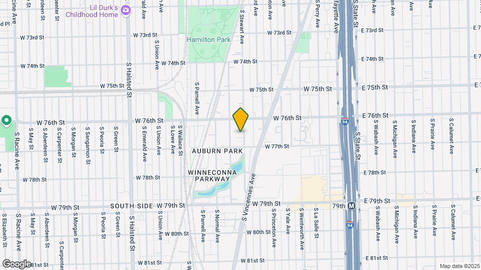 7634 S Stewart Ave Mapa y Detalles de la Ubicación