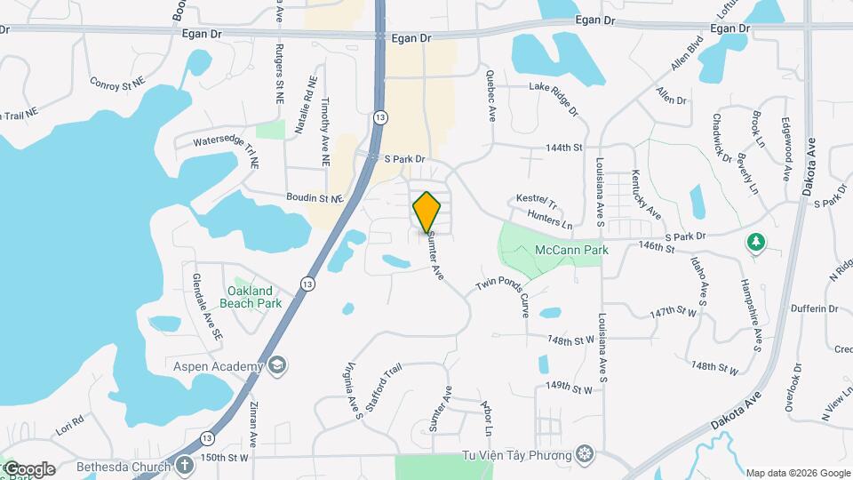 14644 Sumter Ave Map and Location Details