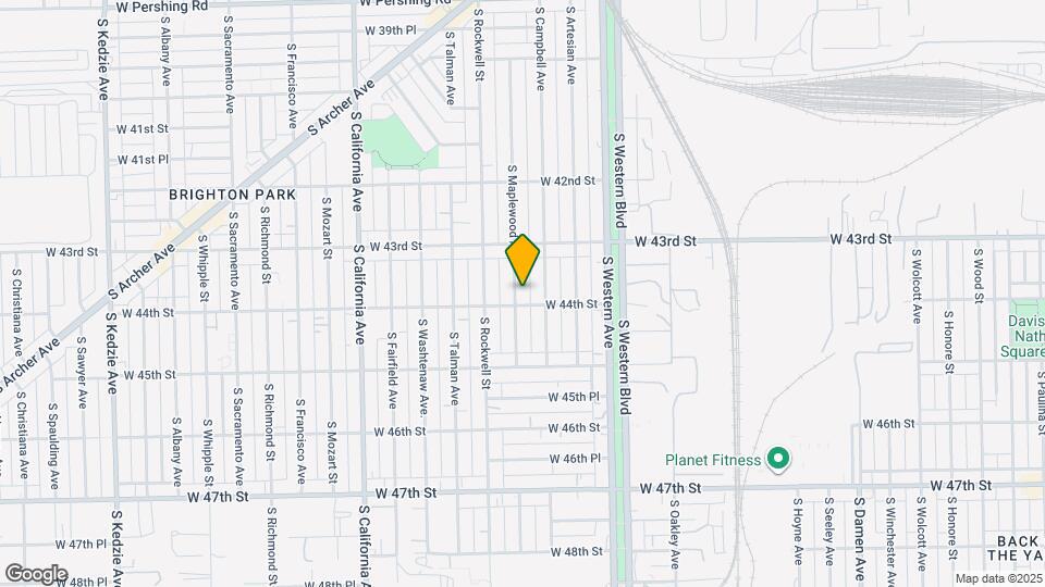 4351 S Maplewood Ave Map and Location Details