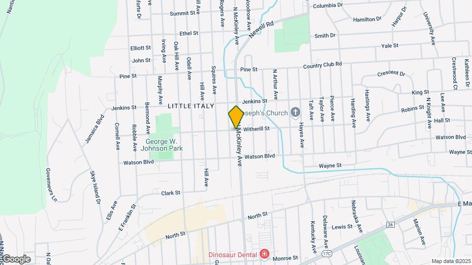 129 N McKinley Ave Map and Location Details