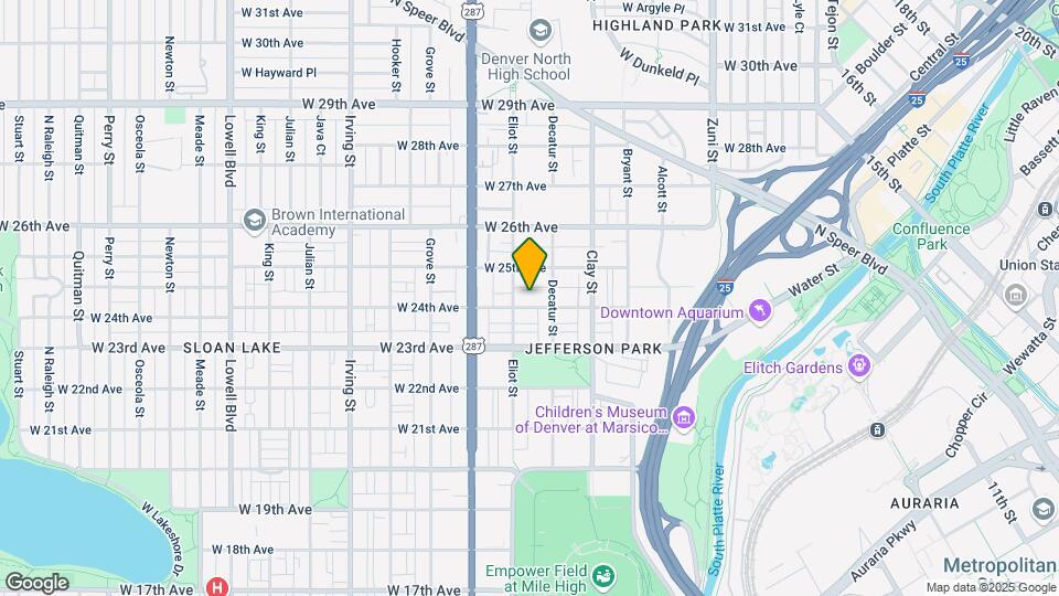 2835 W 24th Ave Map and Location Details