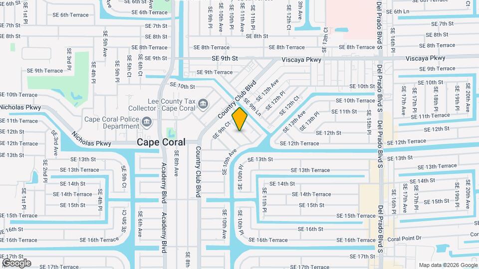 1036 SE 11th St Map and Location Details