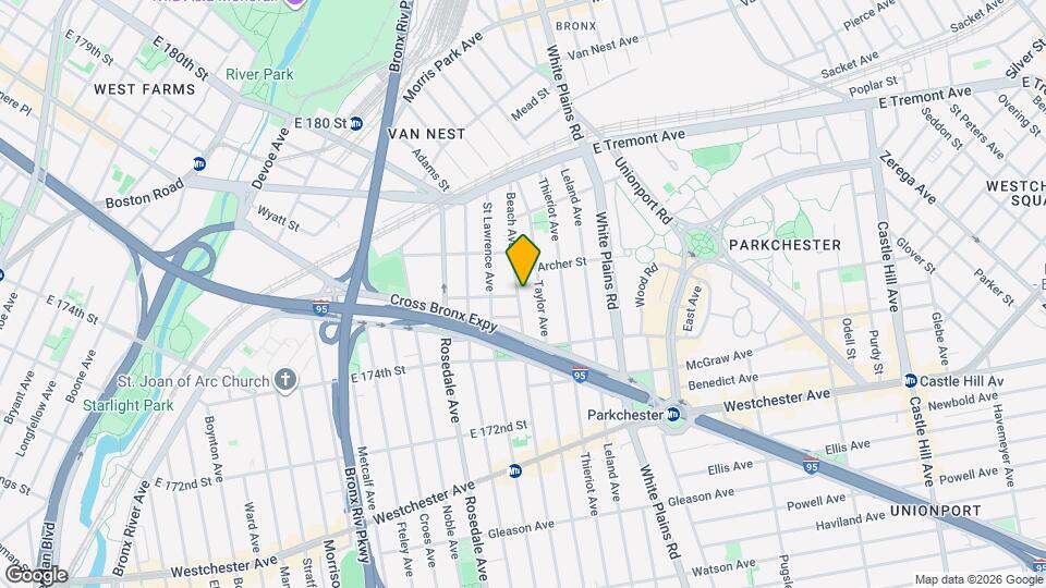 1460 Beach Ave Map and Location Details