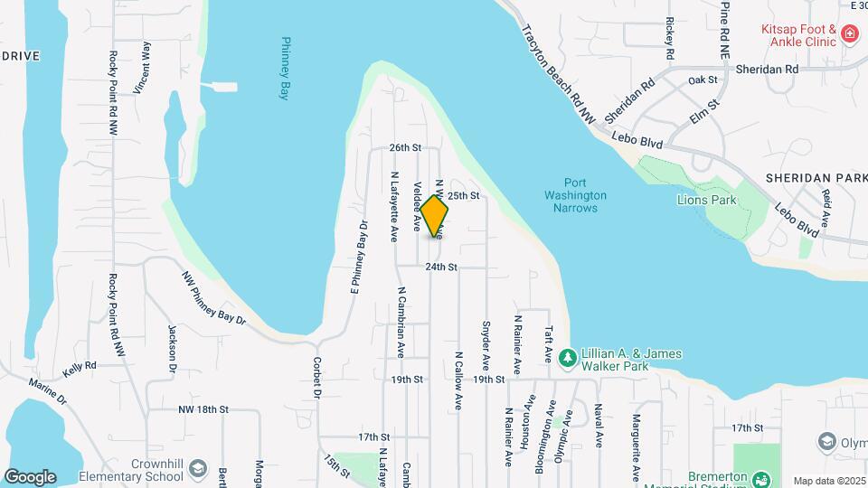 2419 N Wycoff Ave Map and Location Details