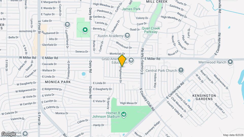 1106 Highmont Pl Mapa y Detalles de la Ubicación