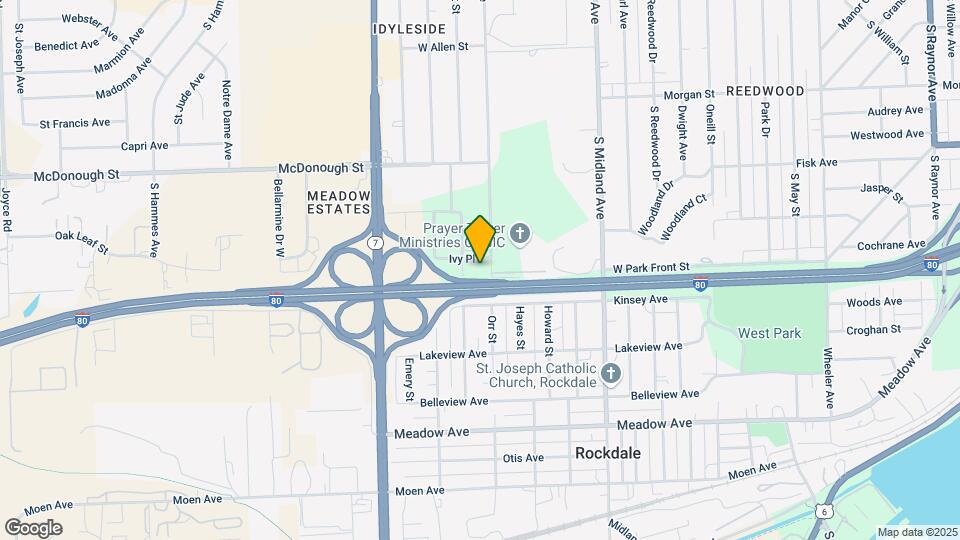 605 Stryker Ave Map and Location Details