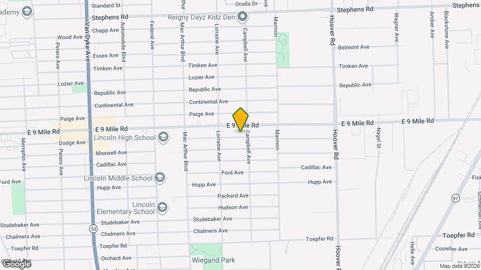 11099 Dodge Ave Map and Location Details