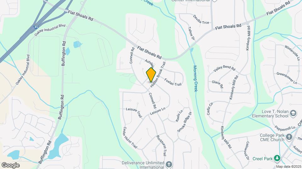 6575 Hidden Brook Trail Map and Location Details