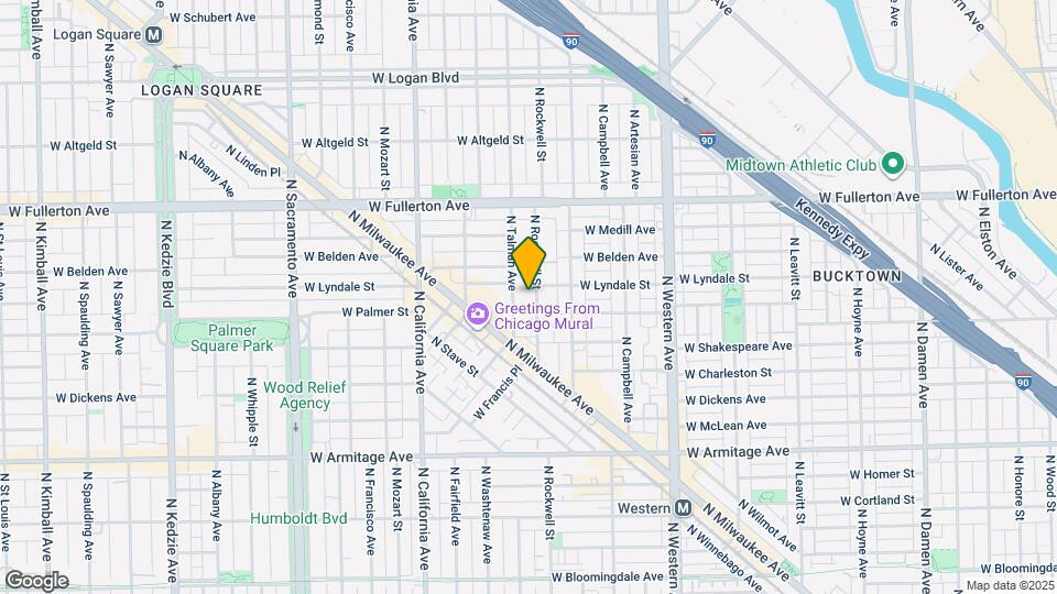 2208 N Rockwell St Map and Location Details