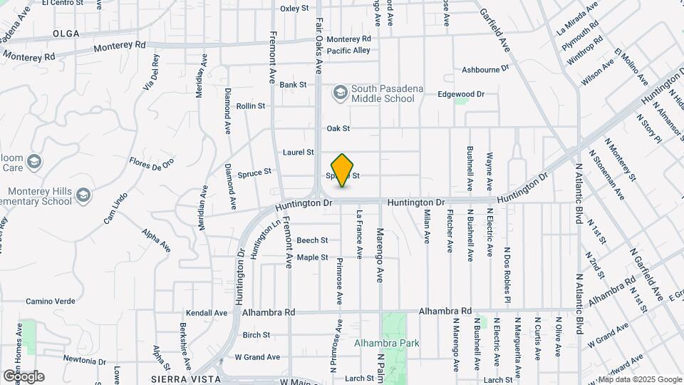 1612-1616 Huntington Dr Map and Location Details