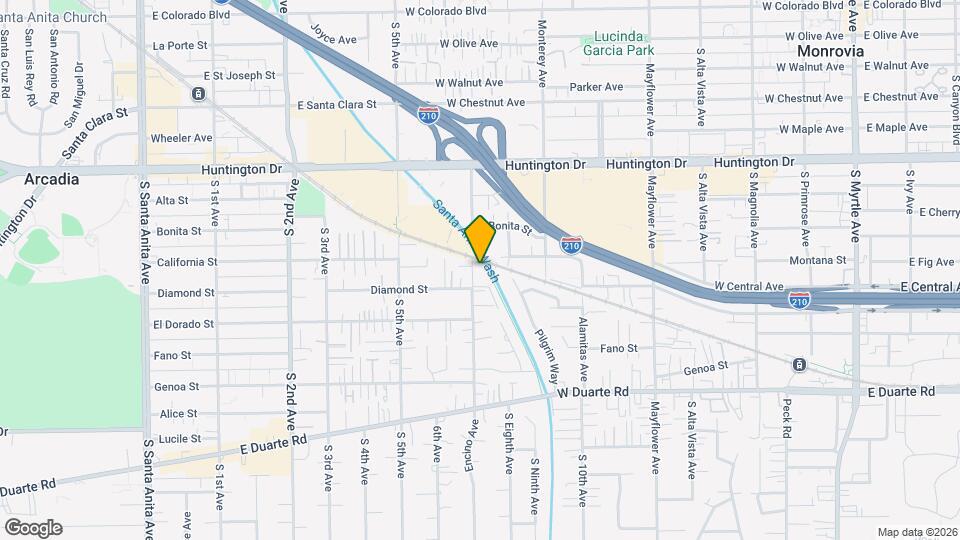 1410 Encino Ave Map and Location Details