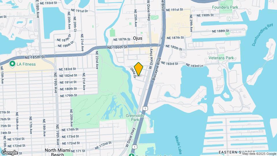 2529 NE 181st St, Unit C Map and Location Details