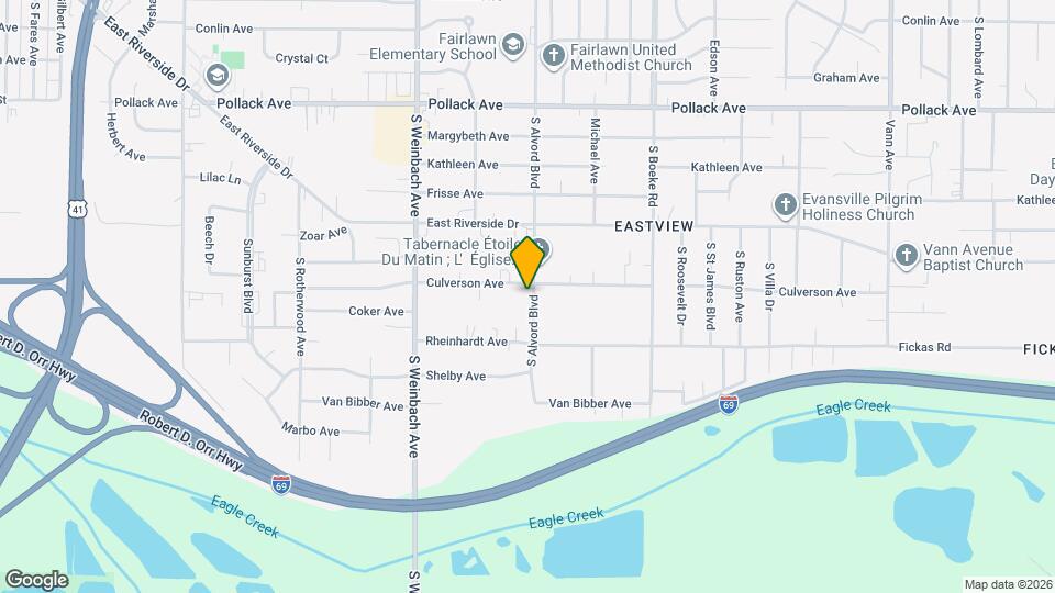 2709 S Alvord Blvd Mapa y Detalles de la Ubicación