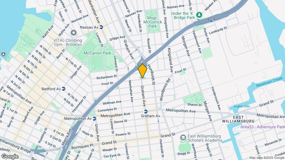 436 Graham Ave Mapa y Detalles de la Ubicación